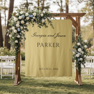 Tenture Cadre moderne de mariage élégant Ochre