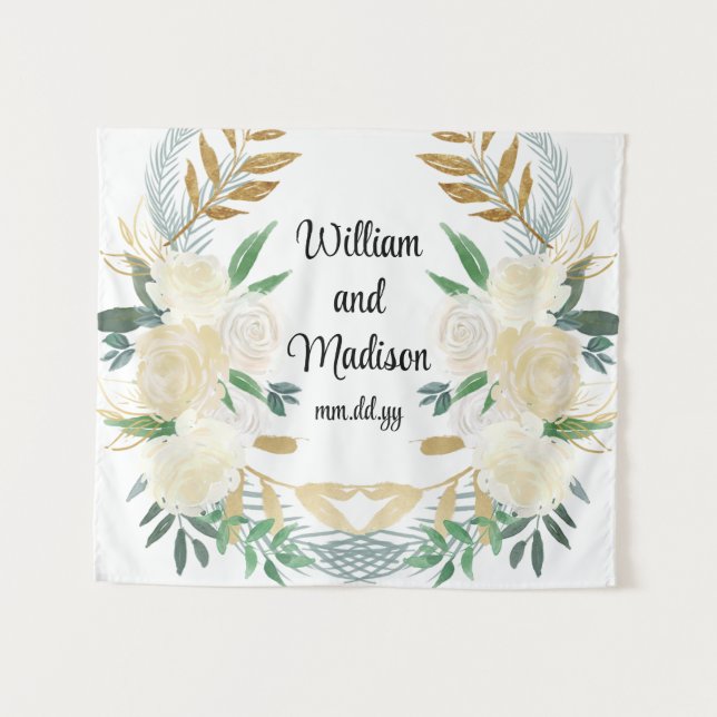 Tenture Cadre personnalisé Réception de mariage Photo Boot (Devant (Horizontal))