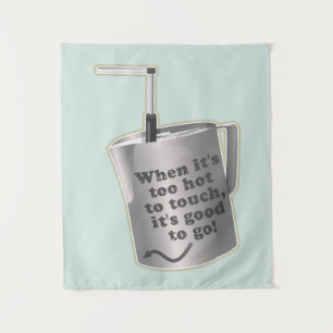 Tenture Café Barista cuillère à chauffer le lait