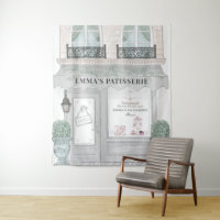 Café Boulangerie Pâtisserie Grise Toile de Fond