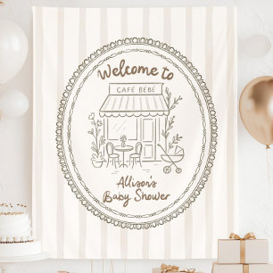 Tenture Café sur mesure Bebe Baby Shower Bébé en préparati