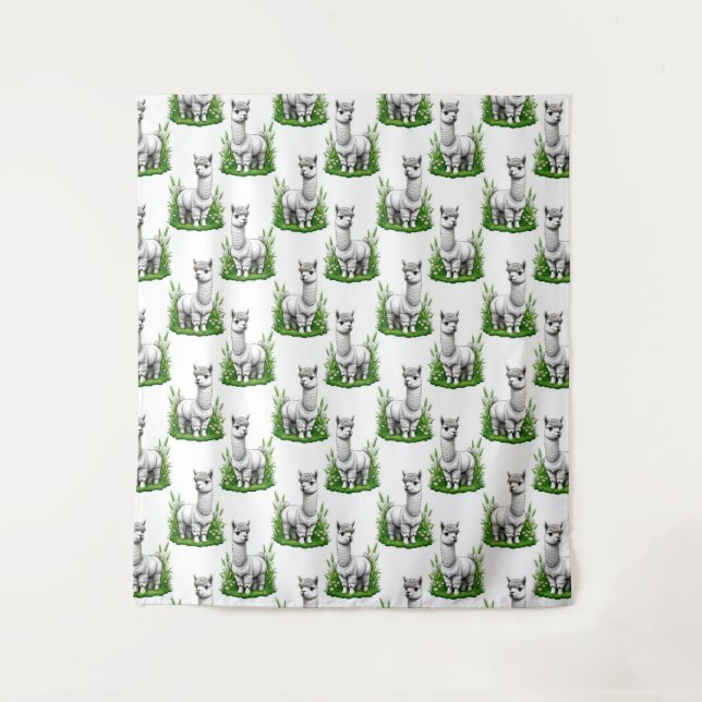 Tenture Camel llama Alpaca Design Motif (Devant)