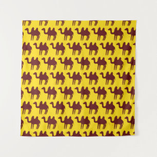 Tenture Camels vintages : Motif inspiré du désert.