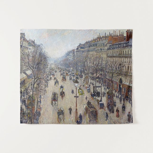 Tenture Camille Pissarro - Boulevard Montmartre, matin (Devant (Horizontal))