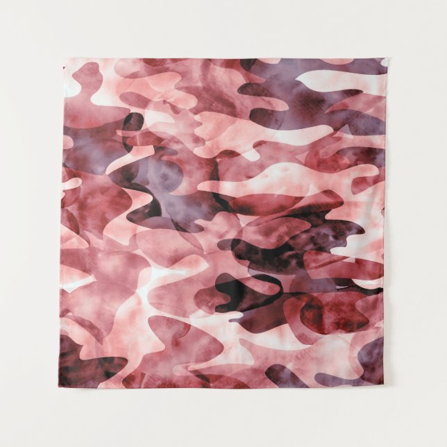 Tenture camouflage d'aquarelle Abstraite : teinture à crav (Devant)