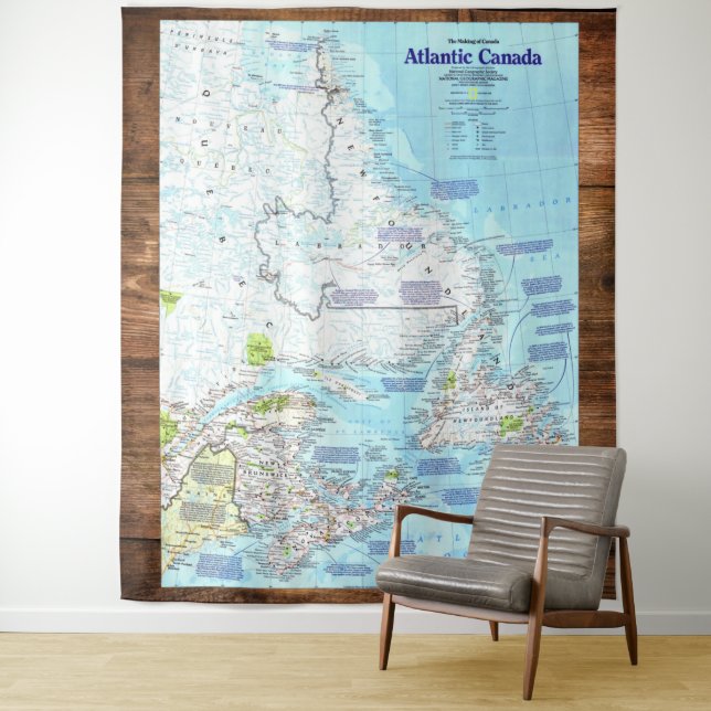 Tenture " Canada : 1993/aujourd'hui - Carte du Canada atla (En situation)