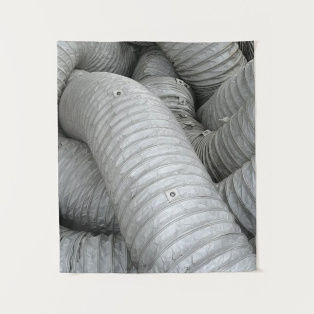 Tenture Canapé en tissu gris et noir (Devant)