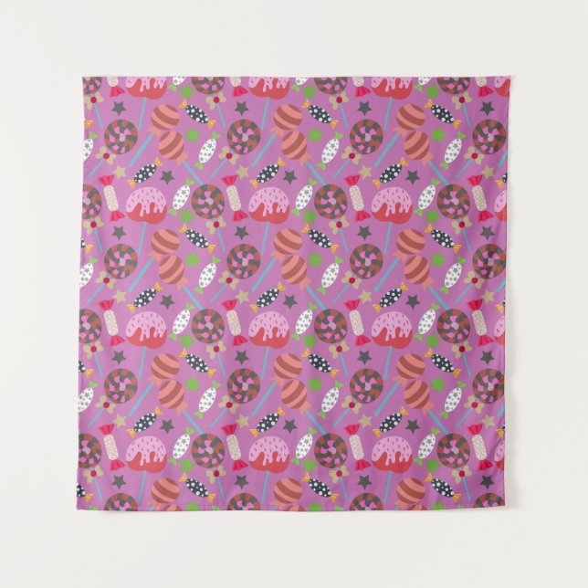 Tenture Candy pattern | Lollies pattern | lollipop 19 (Devant)