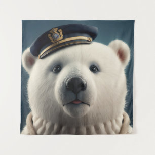 Tenture Capitaine du pilote d'ours polaire