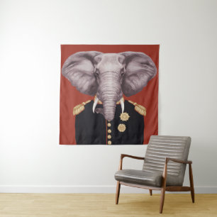 Tenture Capitaine Elephant