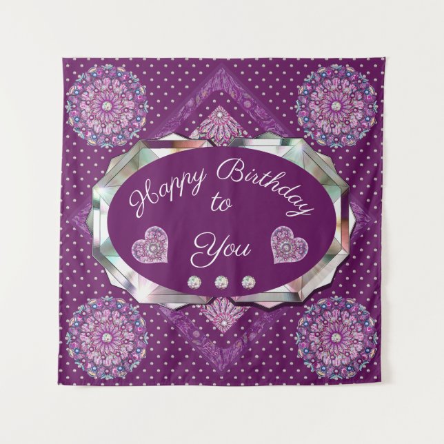 Tenture Cardinal Red Rosace (Devant)