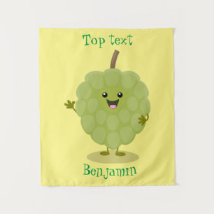 Tenture Caricature de chérimoya à la crème anglaise