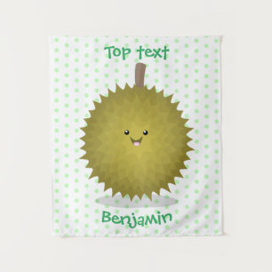 Tenture Caricature de durian joyeux