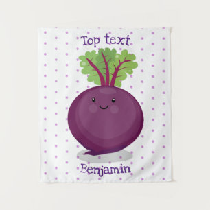 Tenture Caricature de la cuisine à la racine de betterave