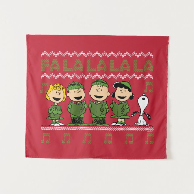 Tenture Caroling Christmas Sweater Graphic (Devant (Horizontal))