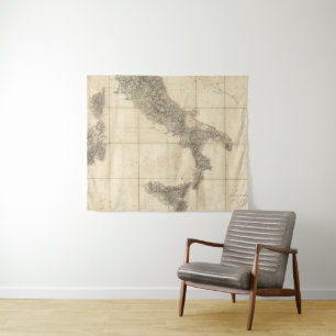 Tenture Carte de l'Italie du sud et des côtes adjacentes