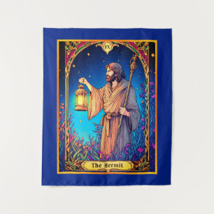 Tenture Carte de tarot Art Nouveau, l'Ermite