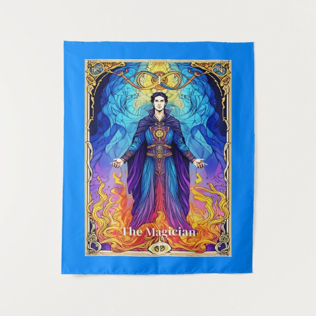 Tenture Carte de tarot Le Magicien (Devant)