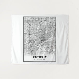 Tenture Carte Détroit