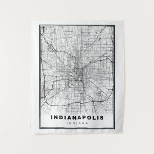 Tenture Carte d'Indianapolis