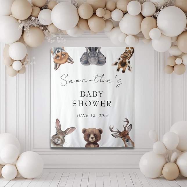 Tenture Cartes et cadeaux de baby shower pour animaux de s (Créateur téléchargé)