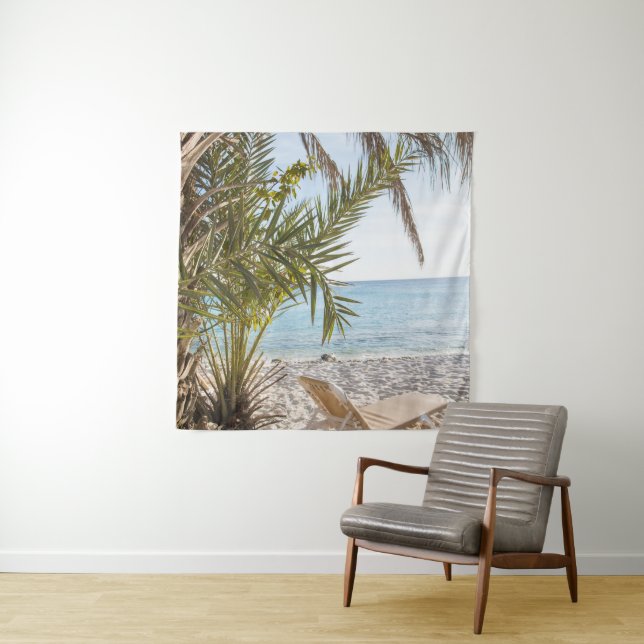 Tenture Cas Abao - Escapade de plage tropicale #3 #océan # (En situation)