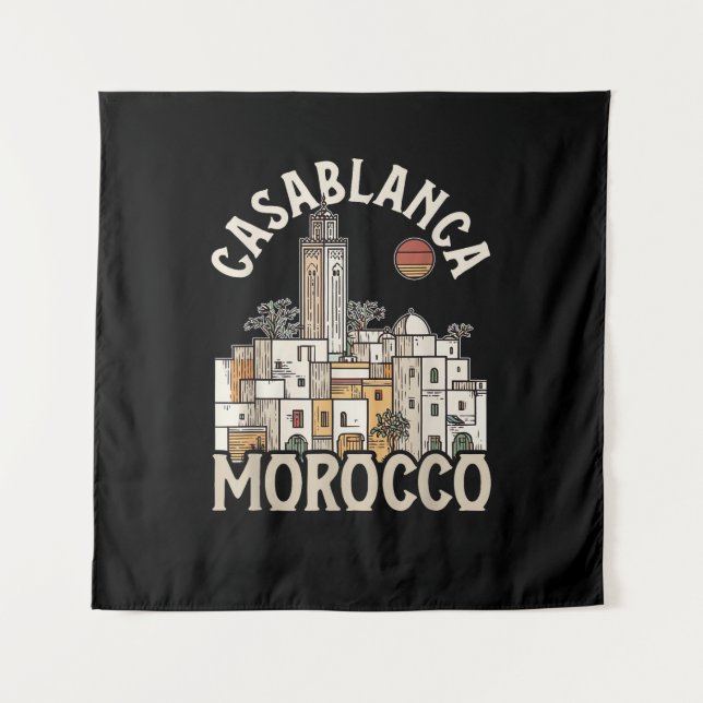 Tenture casablanca maroc  (Devant)