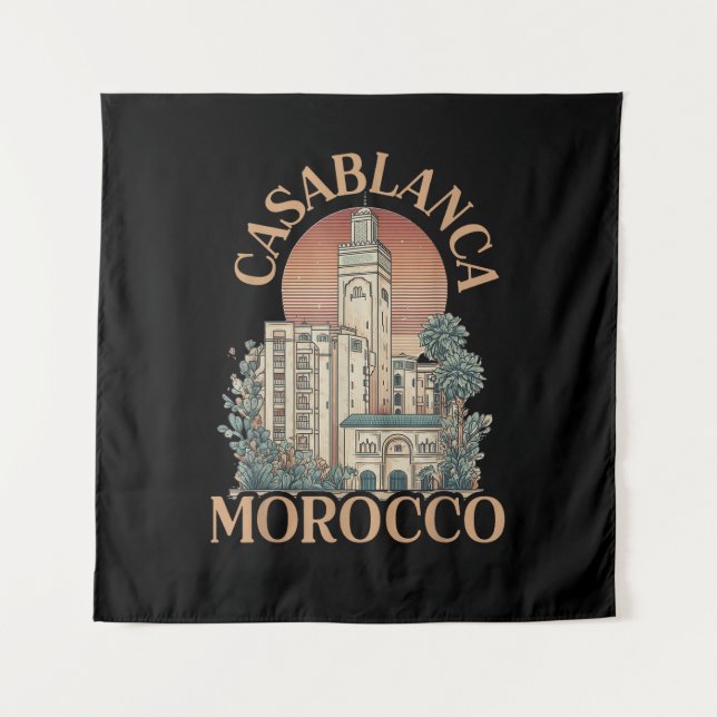 Tenture casablanca maroc (Devant)