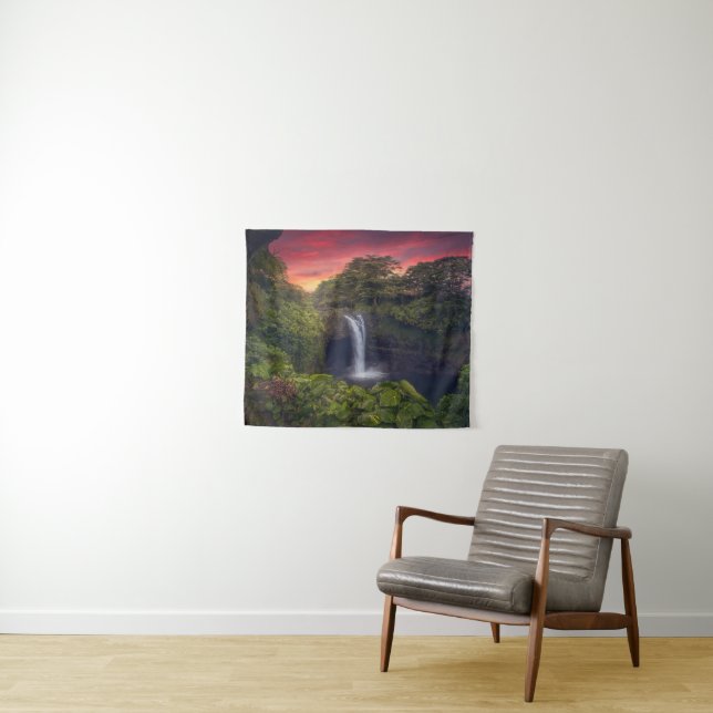 Tenture Cascades | Chute d'arc-en-ciel, Hilo, Hawaï (En situation (horizontale))