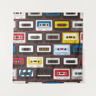 Tenture cassettes audio vintages, arrière - plan continu.