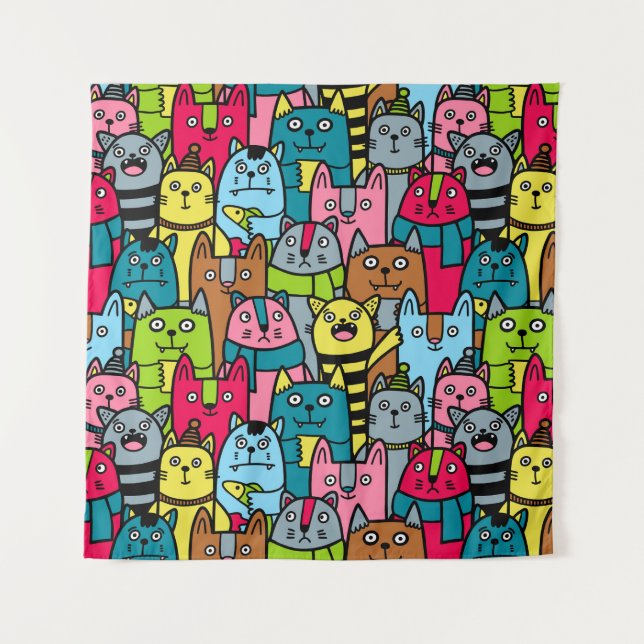 Tenture Cat et kitten (Devant)