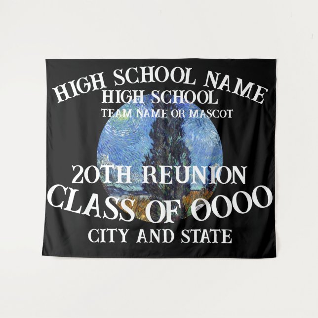 Tenture Célébration de la promotion de fin d'études 2024 B (Devant (Horizontal))