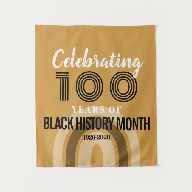 Tenture Célébration des 100 ans du Mois de l'histoire des  (Devant)
