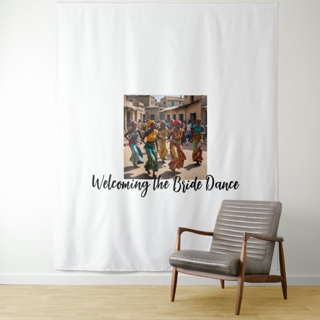 Tenture Célébration du retour de la mariée à la maison (En situation)