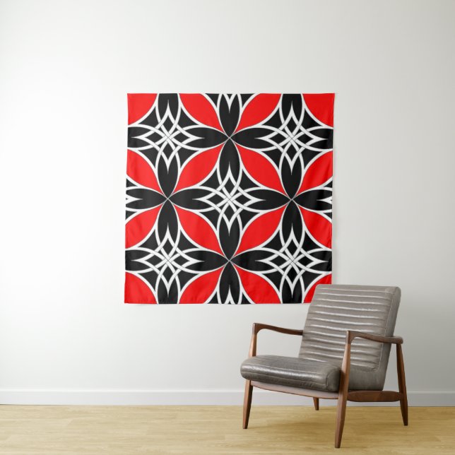 Tenture Celtic Miroir ( Papillon Rouge ) (En situation)