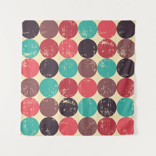 Tenture Cercle motif sans soudure. Motif sans couture. Cen (Devant)