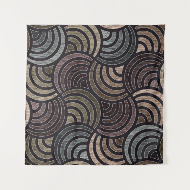 Tenture Cercles colorés : texture transparente haute résol (Devant)