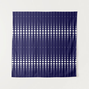 Tenture Cercles de style vintage rétro lignes géométriques