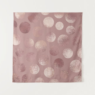 Tenture Cercles d'or roses : Abstraits Vintages