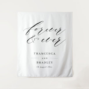 Tenture Cérémonie pour toujours et pour toujours Mariage C