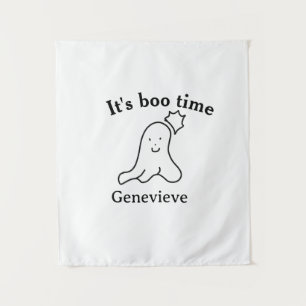 Tenture C'est boo nom heure Halloween date heure fantôme n
