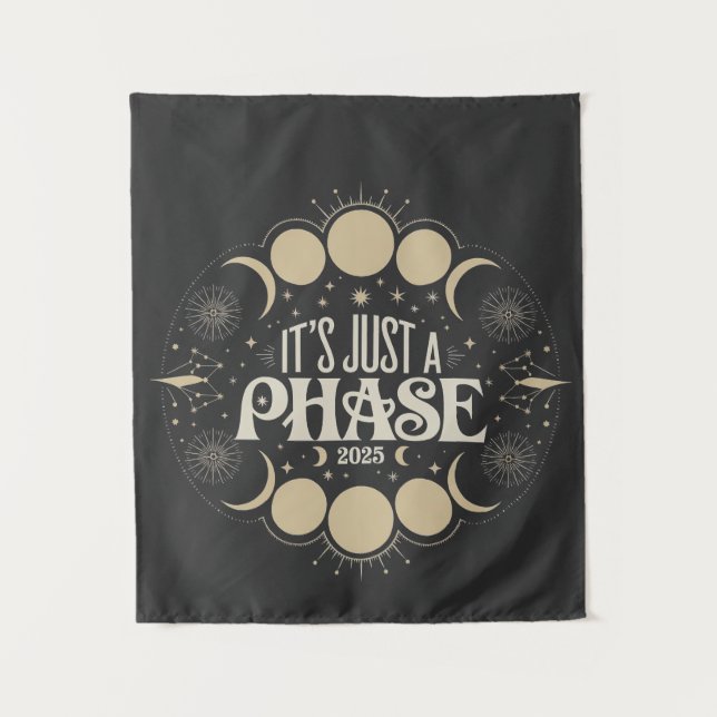 Tenture C'est juste une phase solaire Eclipse 2025 Lune lu (Devant)