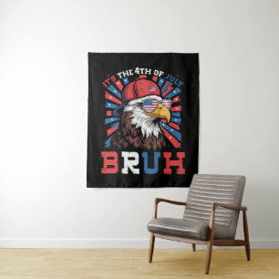 Tenture C'est le 4 juillet Bruh Aigle américain Patriote