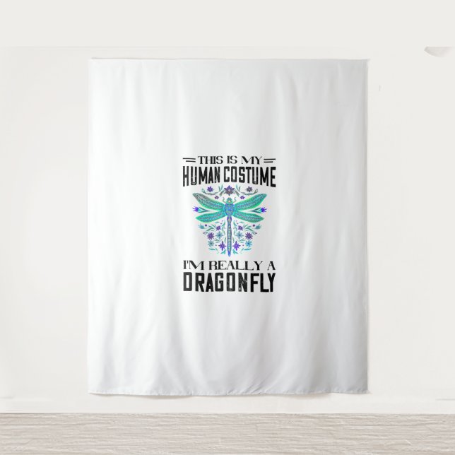 Tenture C'Est Mon Costume Humain Dragonflies Nature Insect (Devant)