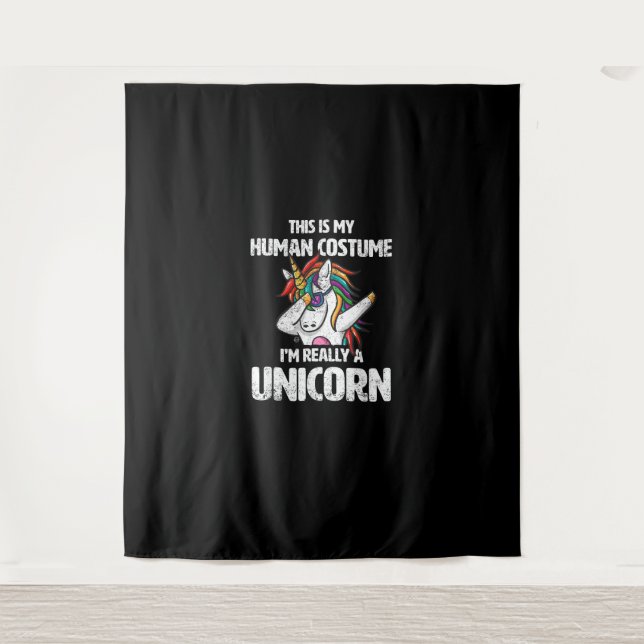 Tenture C'est mon costume humain Je suis vraiment un Funn  (Devant)