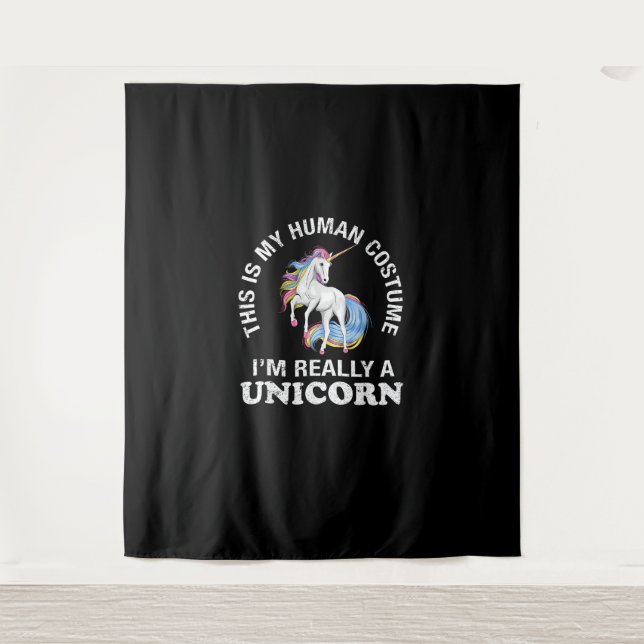 Tenture C'est mon costume humain Je suis vraiment une sall (Devant)