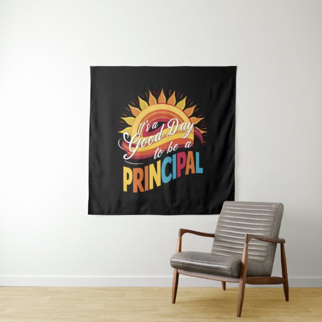 Tenture C'est un bon jour d'être recteur de l'école (En situation)