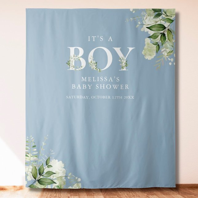 Tenture C'est un garçon feuillage Baby Shower Accessoire d (Créateur téléchargé)
