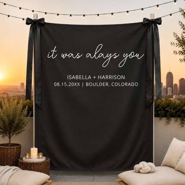 Tenture C'était toujours vous Décoration de réception de m (Créateur téléchargé)