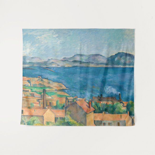 Tenture Cézanne - Golfe de Marseille, vu de l'Estaque (Devant (Horizontal))